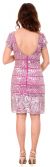 Fully Sequined Short Sleeves Prom Homecoming Dress back in Fuchsia/Silver